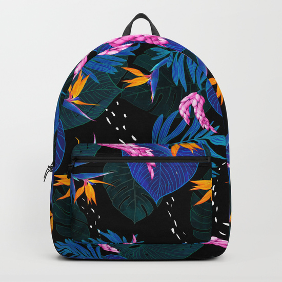 Patterned backpack women's hotsell