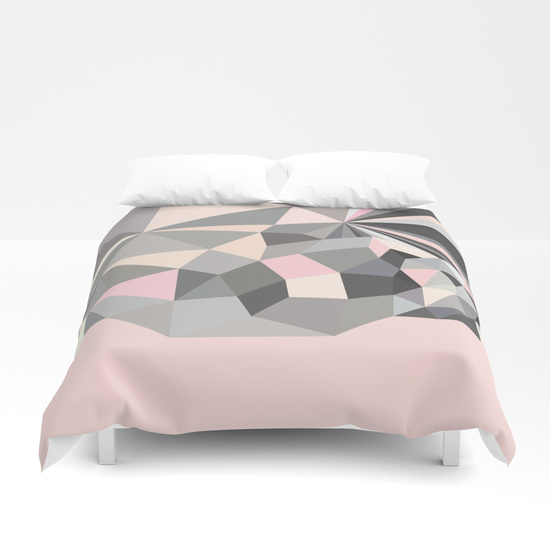 Grey Blue White And Pink Is The Color Combo Your Bedding Needs