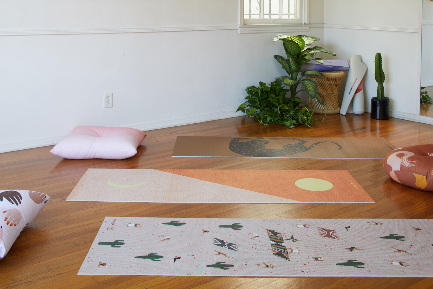 yoga mat at home