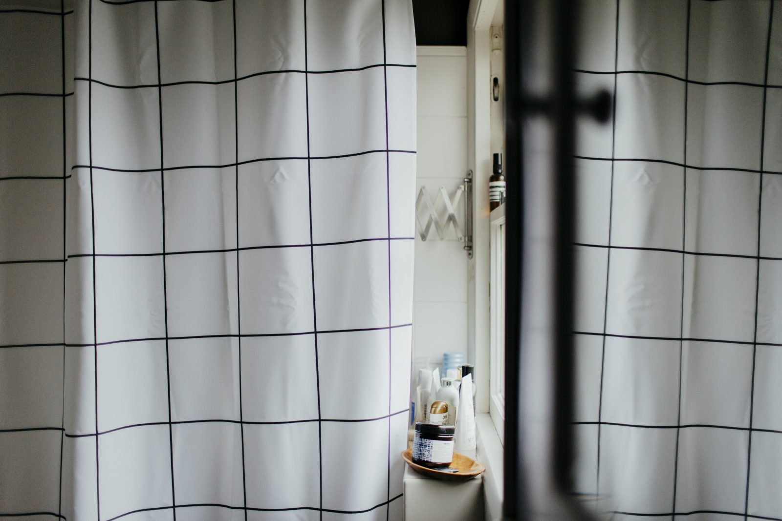 My Harry Potter bathroom progress! Shower curtain from society6