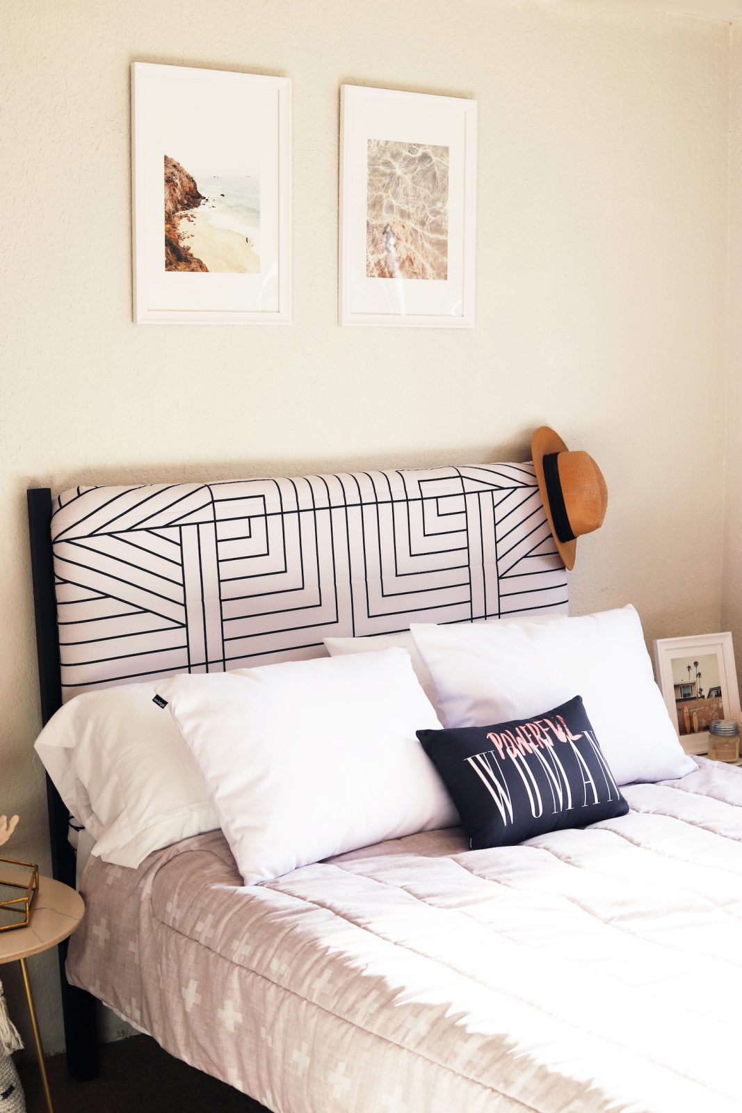 This DIY Upholstered Headboard Will Up Your Bedroom In No Time