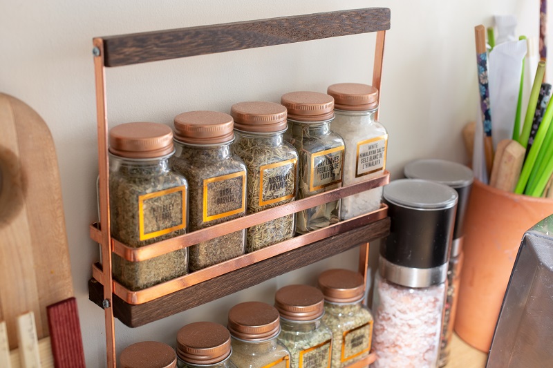 Organized and Stylish Spice Rack