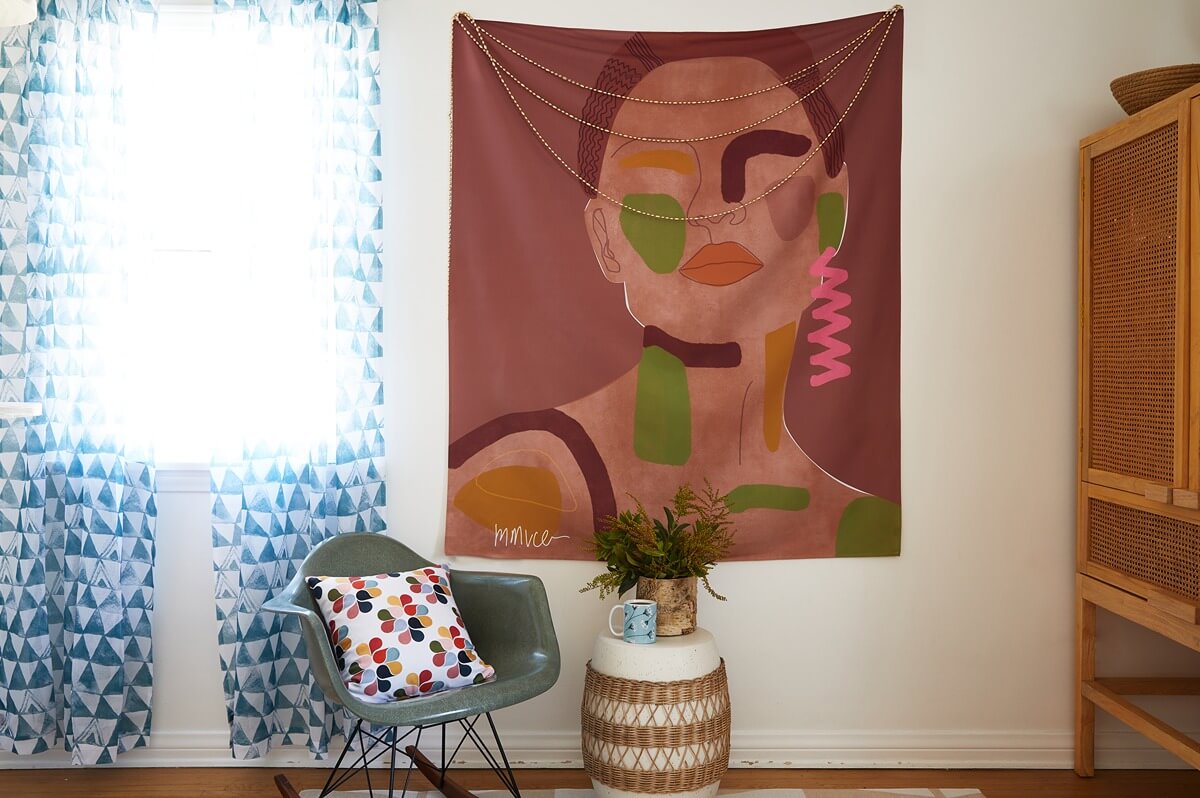 tapestry-hung-up-on-wall