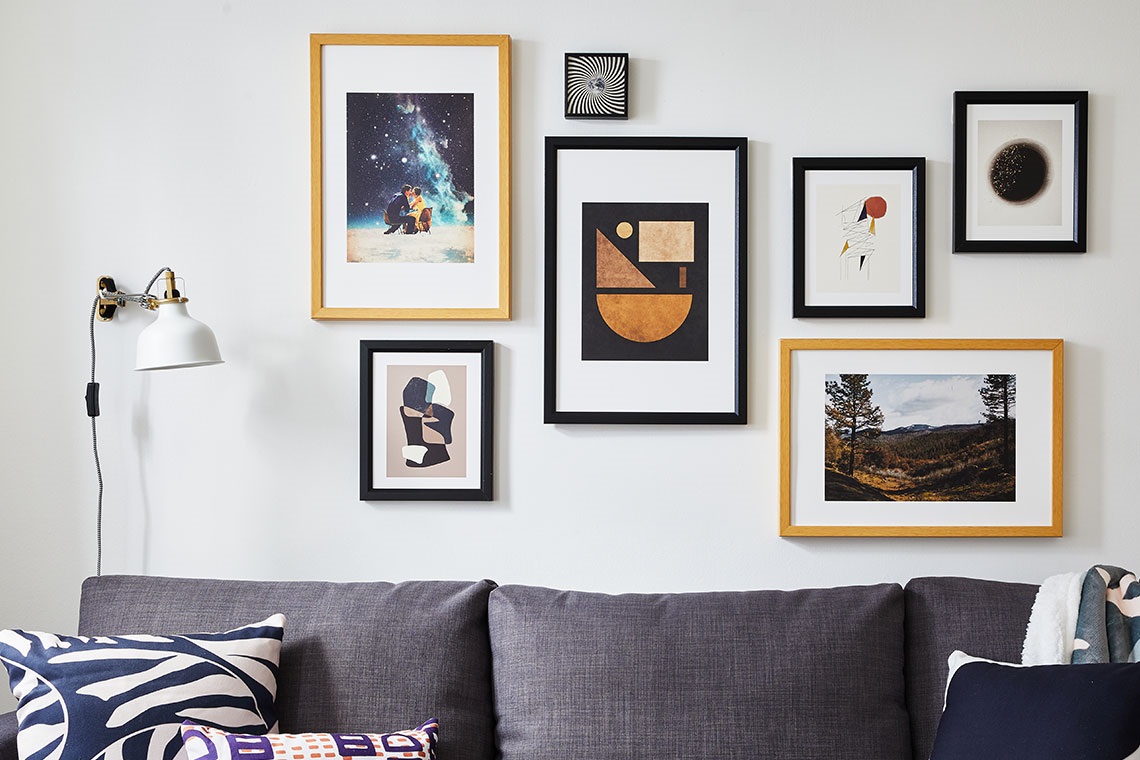 7 Decorating Ideas for the Wall Behind the Sofa | Society6