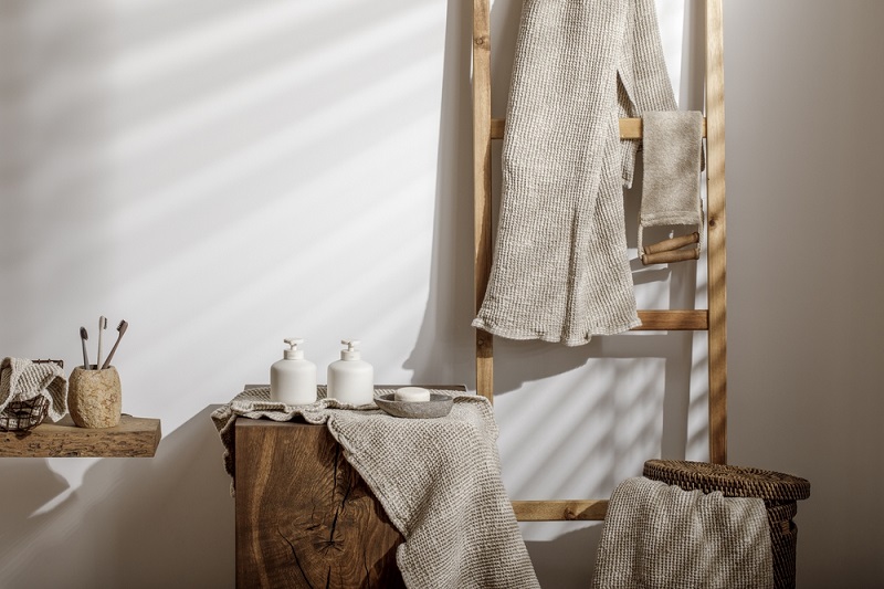 Towel Ladder in the bathroom