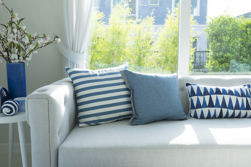 Coastal flair Throw Pillows